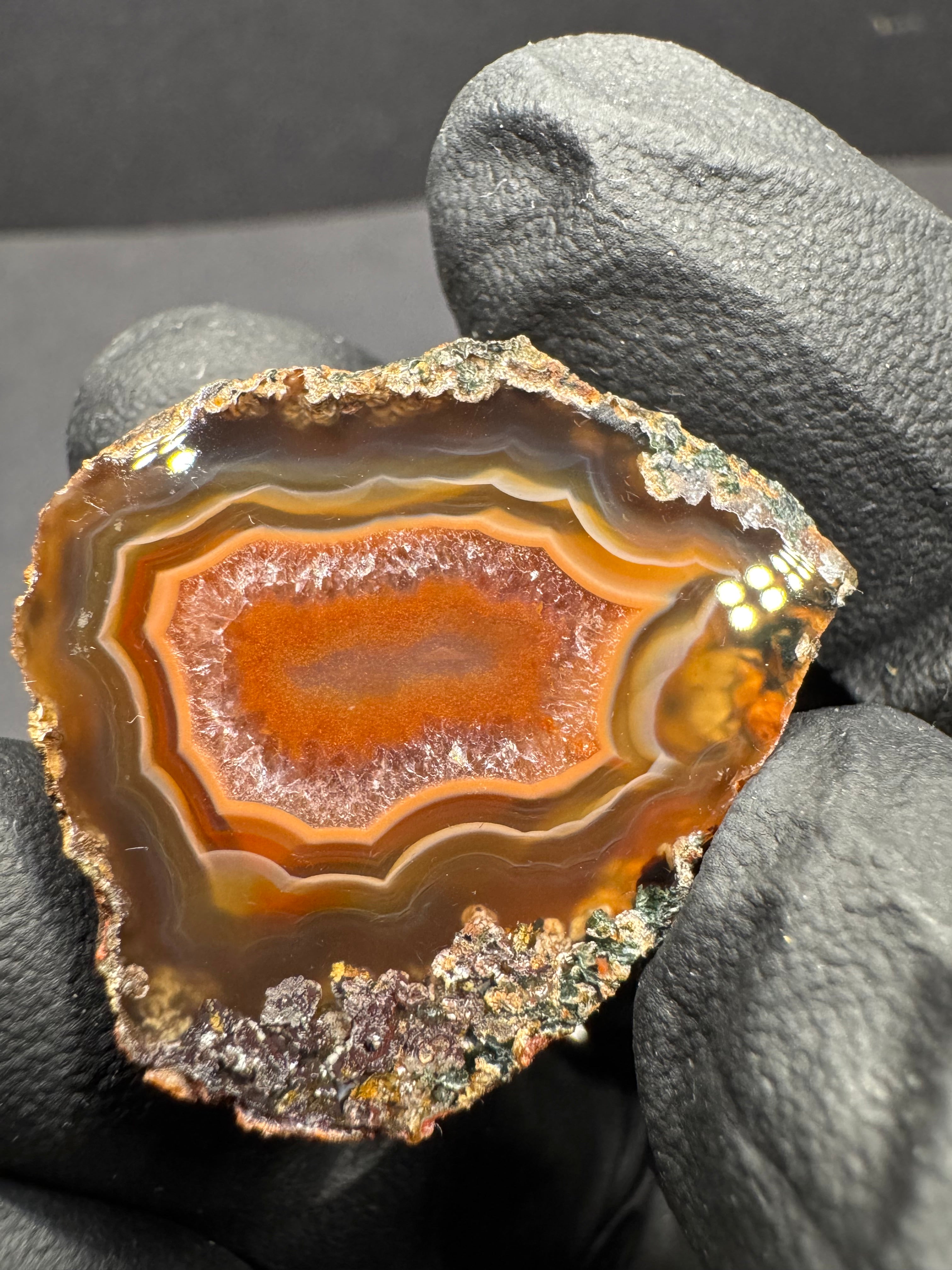 Small Polished Malawi Agate Pair