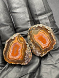 Small Polished Malawi Agate Pair